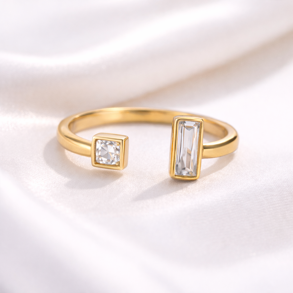 Open gold ring
