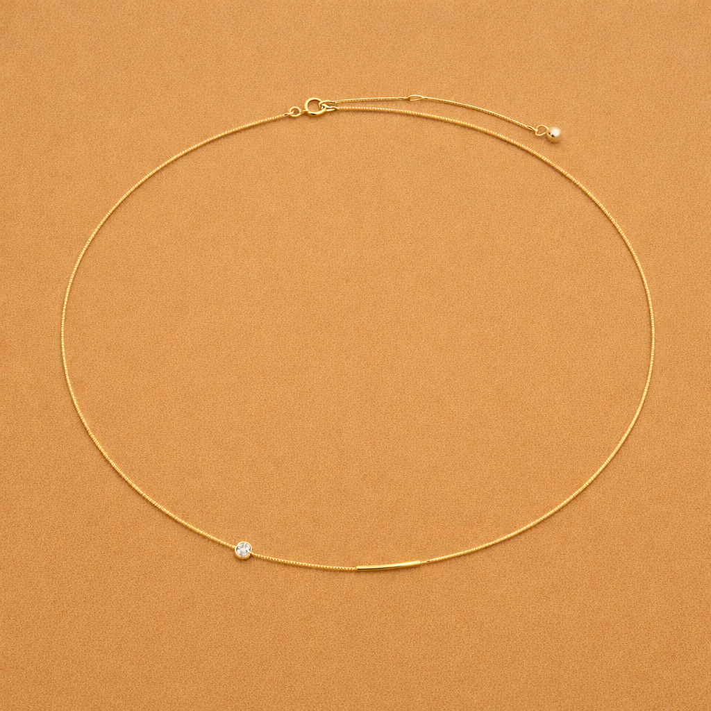 Delicate Chain with Zirconia Charm
