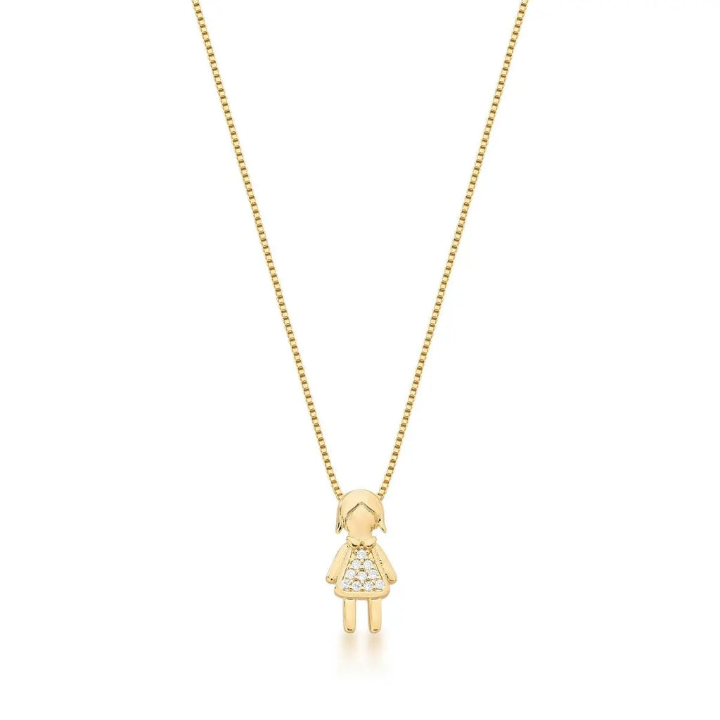 Girl CZ Pendant