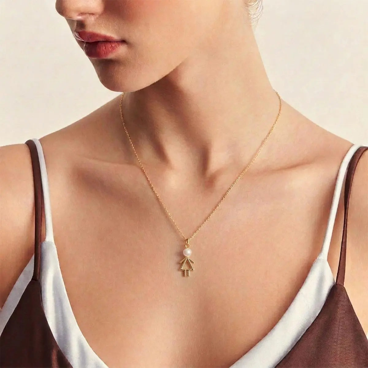 Girl Pearl Pendant