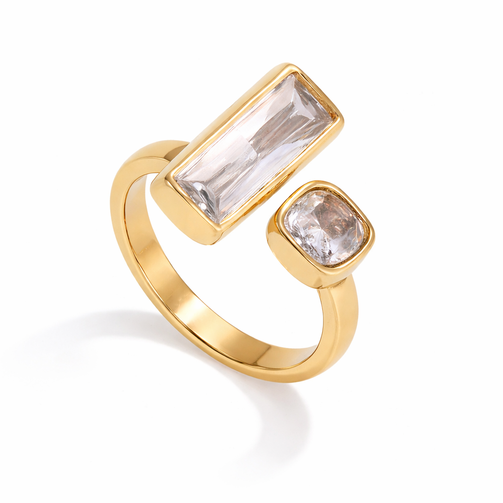 Open gold ring